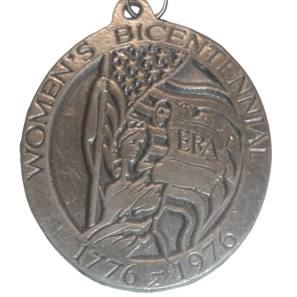 1976 Toni Carabillo‎ Womens Bicentennial ERA Medal Pendant Feminist History